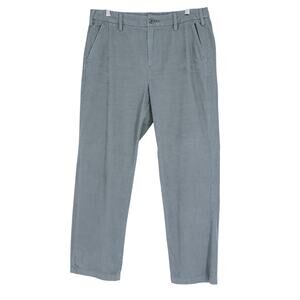 G1 Goods Straight Leg Corduroy Pants Dark Sage Green High Rise Women's 8